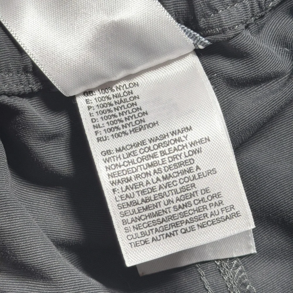 The North Face Pants Mens 32x29 Gray Convertible Cargo Nylon Hiking Travel